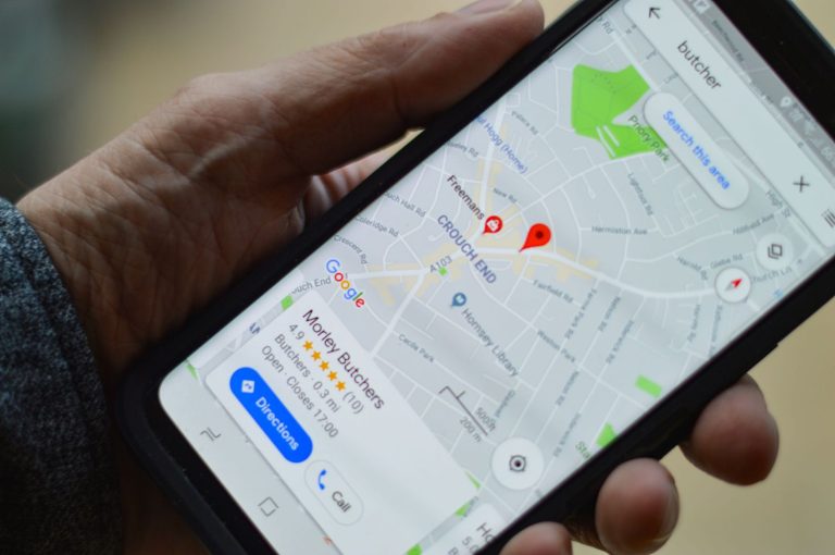 local seo, google maps on phone